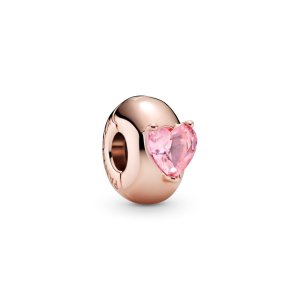 (kuva) PANDORA Pinkki Sydän Solitaire Kiinnityshela - 789203C01