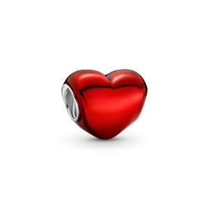 (kuva) PANDORA Metallic Red Heart Charm - 799291C02