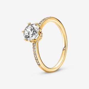 (kuva) PANDORA Kirkas Kimaltava Kruunu Solitaarirengas - 168289C01