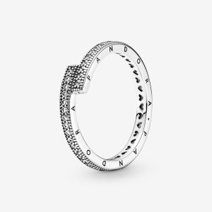(kuva) PANDORA Sparkling Overlapping Ring - 199491C01