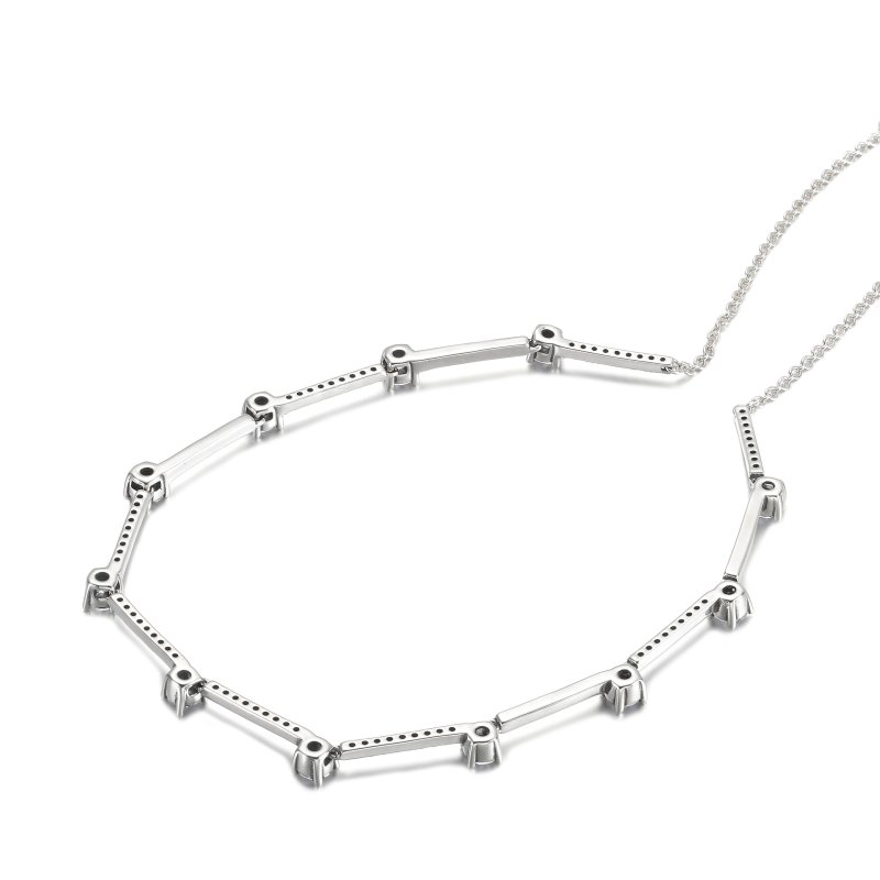 (kuva) PANDORA Sparkling Pavé Collier Bars -kaulakoru - 390059C01 - Näytä 4