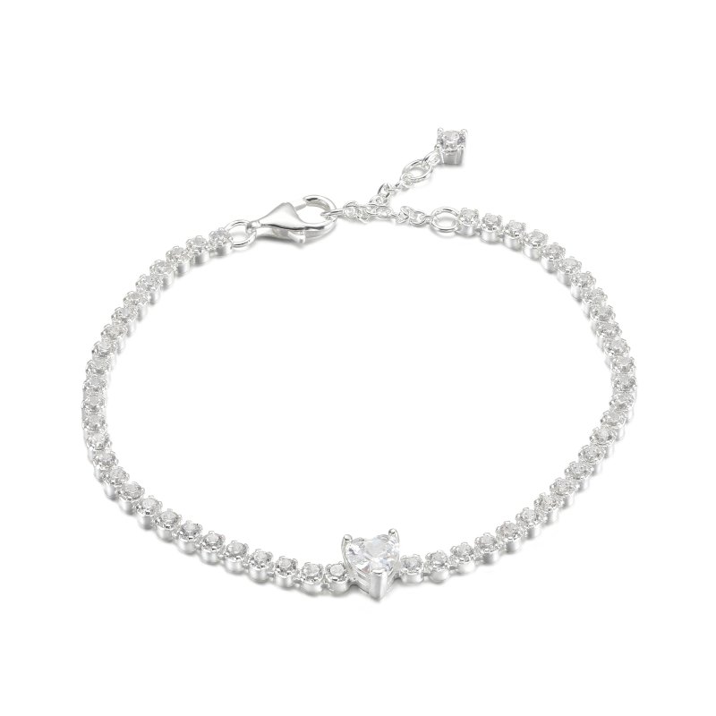 (kuva) PANDORA Sparkling Heart Tennis-rannekorun - 590041C01 - Näytä 2