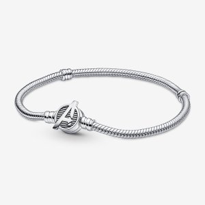 (kuva) Pandora Moments Marvel Kostajat Logo-solki Käärmeen Ketju Rannekoru - 590784C00