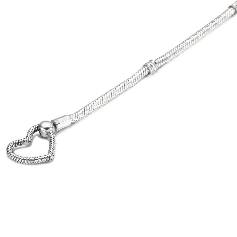 (kuva) Pandora Moments Heart Closure Snake Chain -ranneke - 599539C00 - Näytä 4