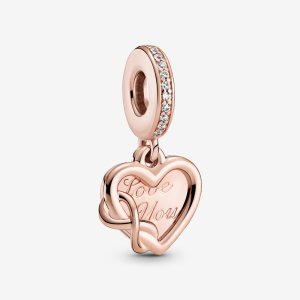 (kuva) PANDORA Rakastan Sinua Äärettömästi Sydän Ripustin Charm - 789369C01
