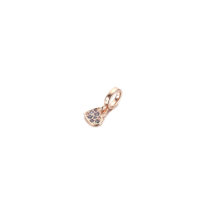 (kuva) PANDORA Vaaleansininen Pavé Kallellaan Oleva Sydän Rippuva Charm - 789404C01 - Näytä 2