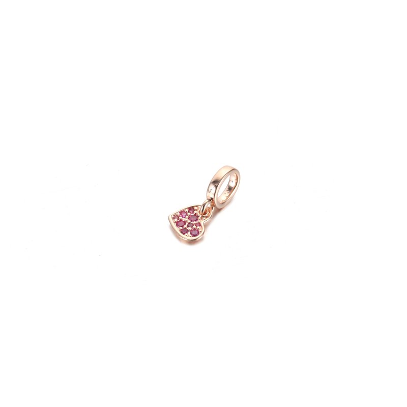 (kuva) PANDORA Royal Purple Pavé Kallellaan oleva Sydän Ripustin Charm - 789404C03 - Näytä 2