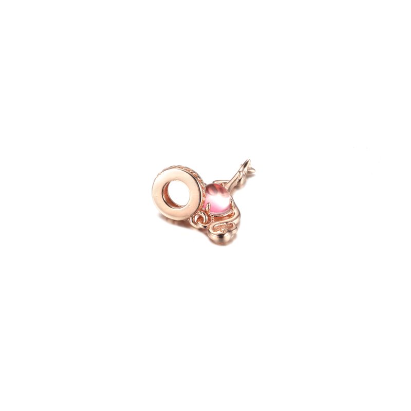 (kuva) PANDORA Pink Murano Glass Flamingo Dangle Charm - 789431C01 - Näytä 4