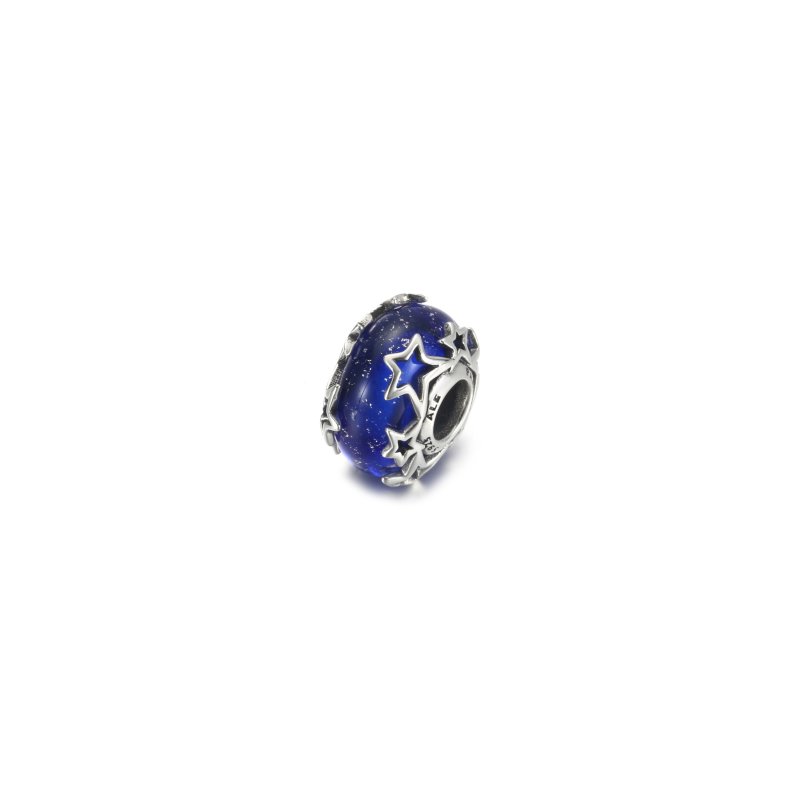 (kuva) PANDORA Galaxy Blue & Star Murano -riipus - 790015C00 - Näytä 2