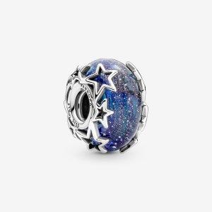 (kuva) PANDORA Galaxy Blue & Star Murano -riipus - 790015C00
