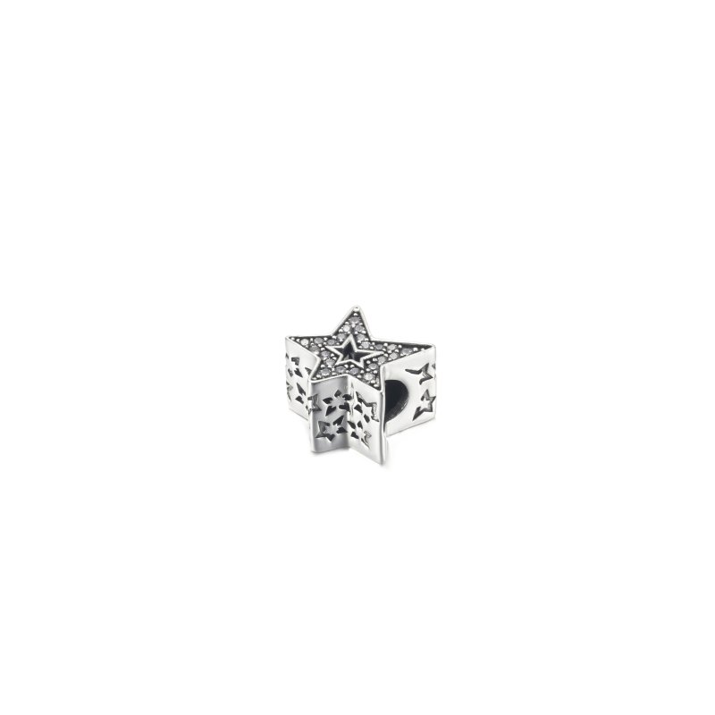 (kuva) PANDORA Sparkling Asymmetric Star Charm - 790016C01 - Näytä 2