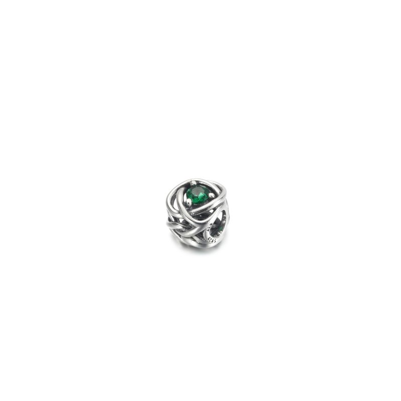 (kuva) PANDORA Toukokuun Vihreä Ikuisuus Rengas Charm - 790065C08 - Näytä 2