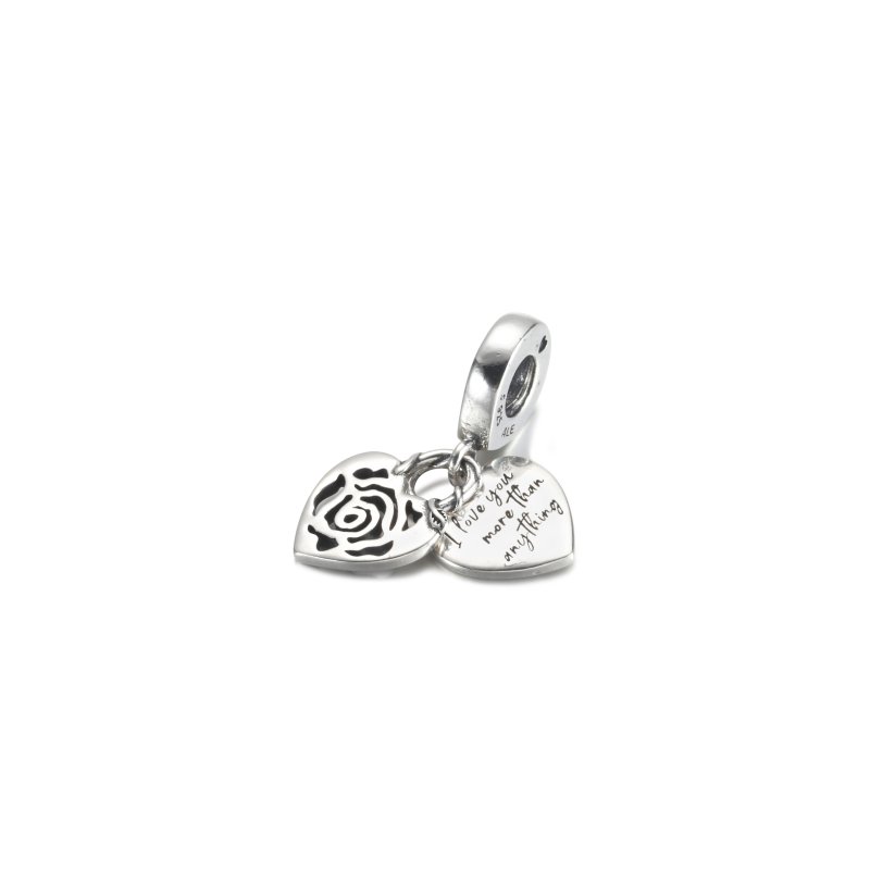 (kuva) PANDORA Ruususydän Lukko Ripustin Charm - 790086C00 - Näytä 2