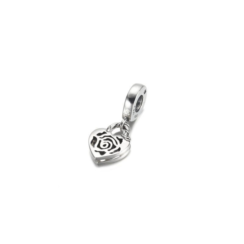 (kuva) PANDORA Ruususydän Lukko Ripustin Charm - 790086C00 - Näytä 4