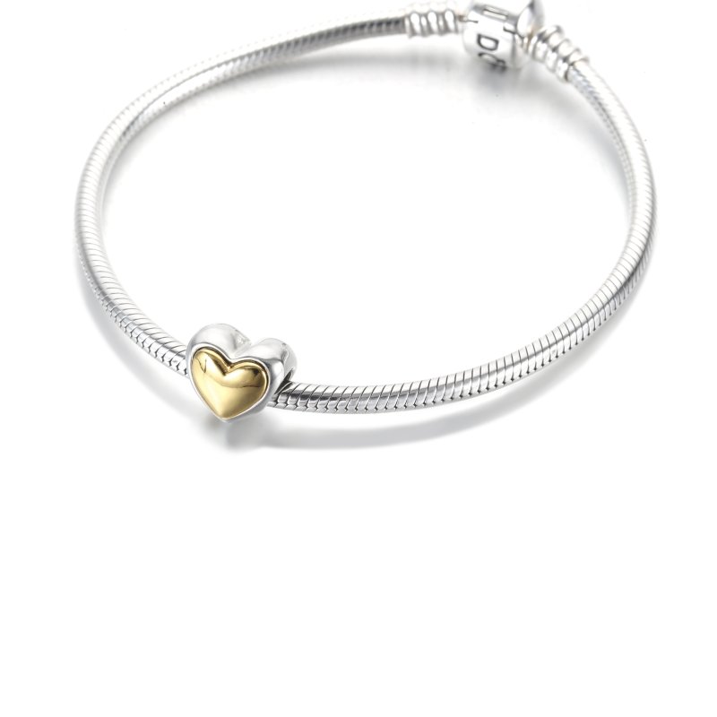 (kuva) PANDORA Kupurainen Kultainen Sydän Charm - 799415C00 - Näytä 5