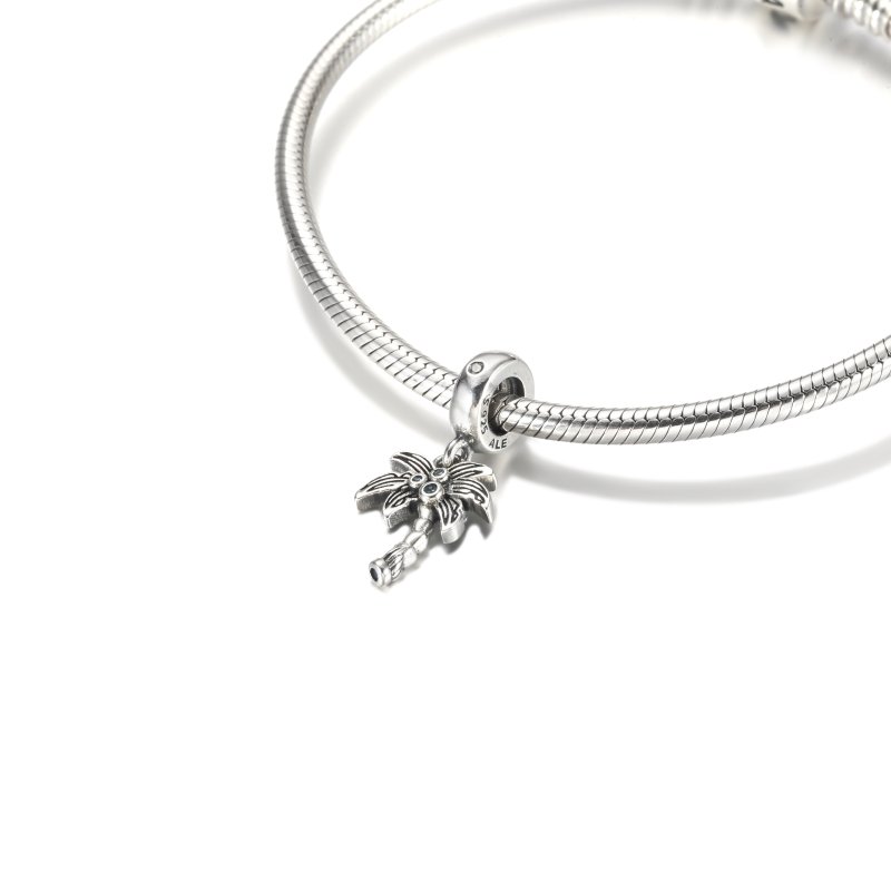 (kuva) PANDORA Palm Tree & Coconuts Dangle Charm - 799438C01 - Näytä 6