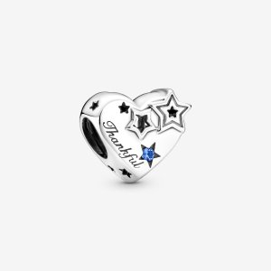 (kuva) PANDORA Kiitollinen Sydän & Tähdet - Charm - 799527C01