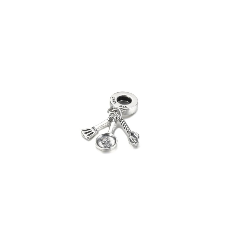 (kuva) PANDORA Lasta, Paistinpannu & Vatkain Ripustin Charm - 799531C01 - Näytä 4
