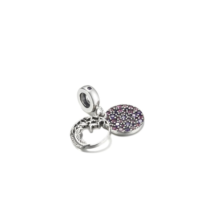(kuva) PANDORA Pavé Sulka Ripustin Charm - 799561C01 - Näytä 2