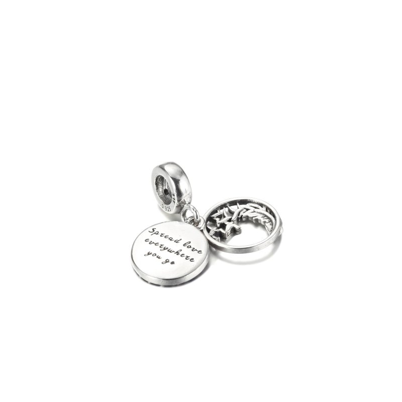 (kuva) PANDORA Pavé Sulka Ripustin Charm - 799561C01 - Näytä 4