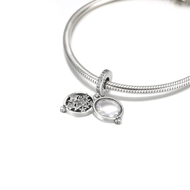 (kuva) PANDORA Suurennustähti Kaksoisriipus Charm - 799640C01 - Näytä 5
