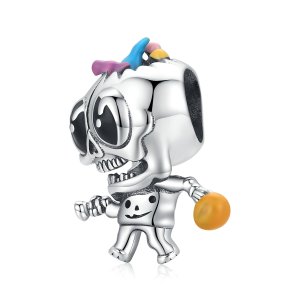 (kuva) Pandora-tyylinen Hopeinen Halloween-kallokoru - SCC1955