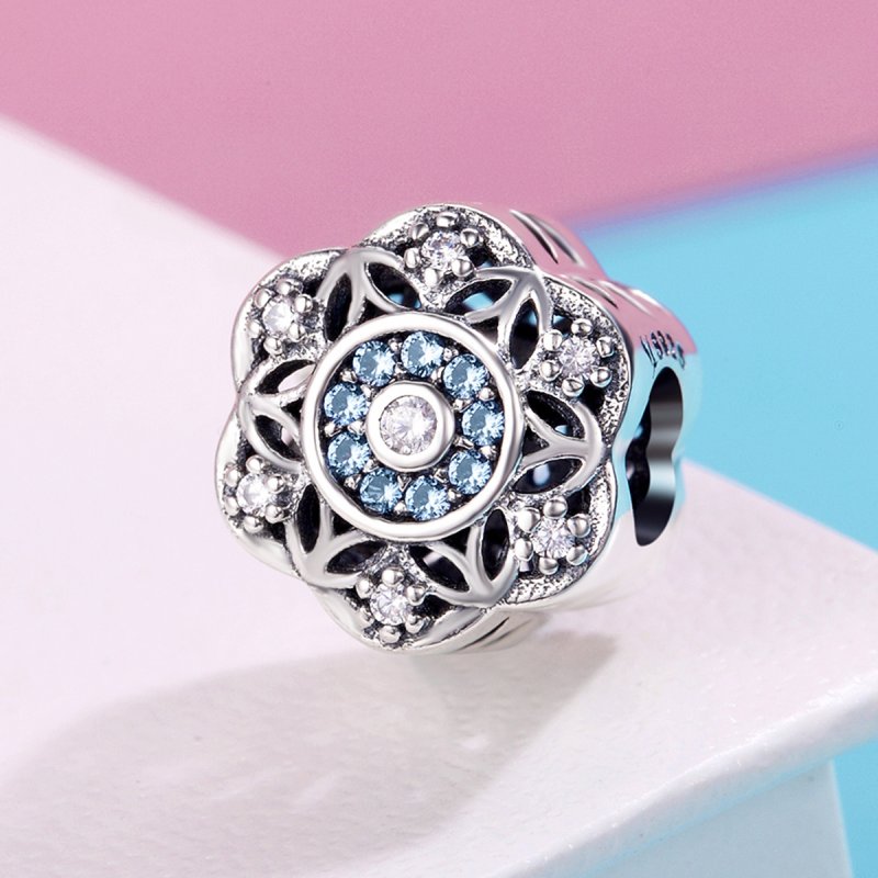 (kuva) Pandora-tyylinen hopea Romanttinen lumihiutale Charm - SCC247 - Näytä 3