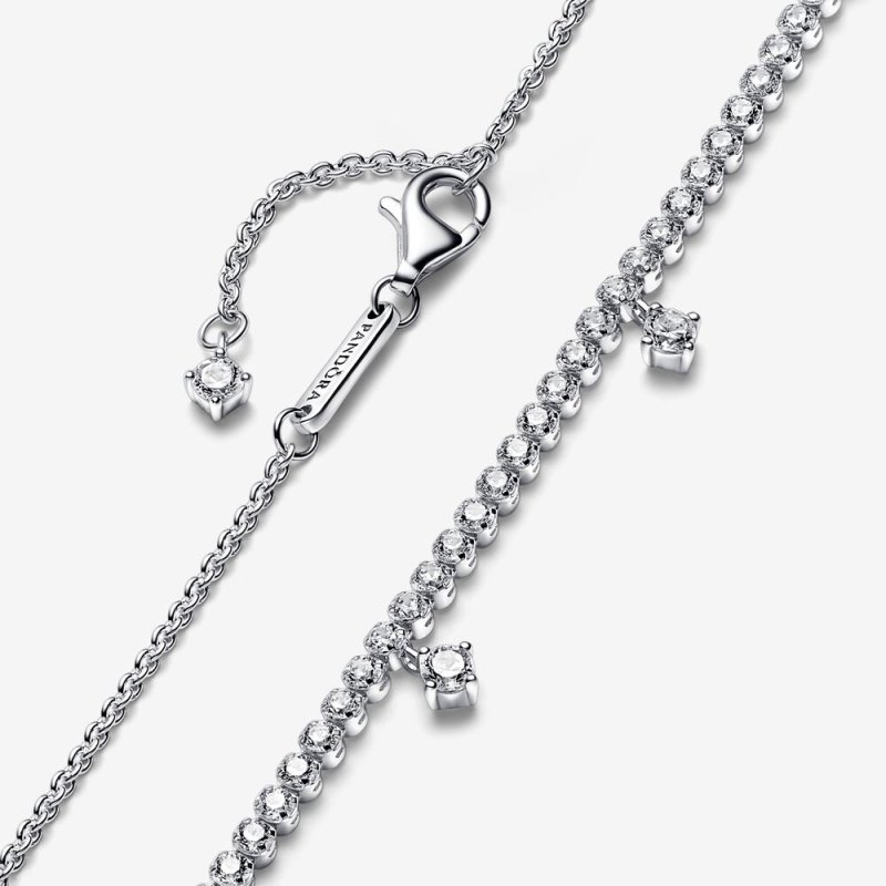 (kuva) PANDORA Sparkling Drop -kaulakoru - 392405C01 - Näytä 4