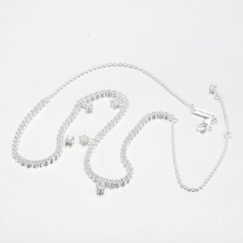 (kuva) PANDORA Sparkling Drop -kaulakoru - 392405C01 - Näytä 12