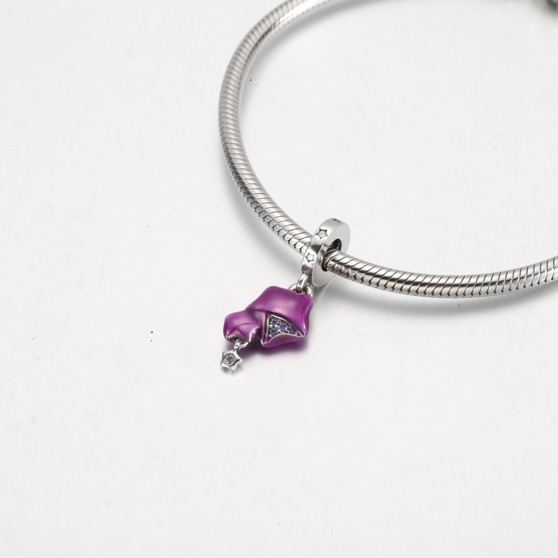 (kuva) Pandora Purple Lucky Star Pendant - 792487C01 - Näytä 7
