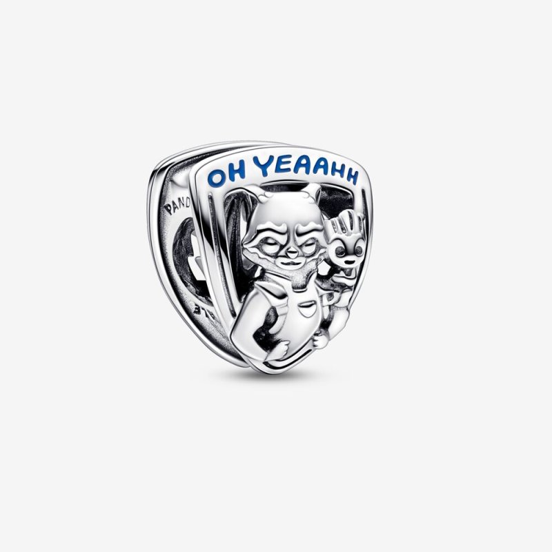 (kuva) PANDORA Marvel Guardians of the Galaxy Rocket Raccoon & Groot Emblem Charm - 792565C01