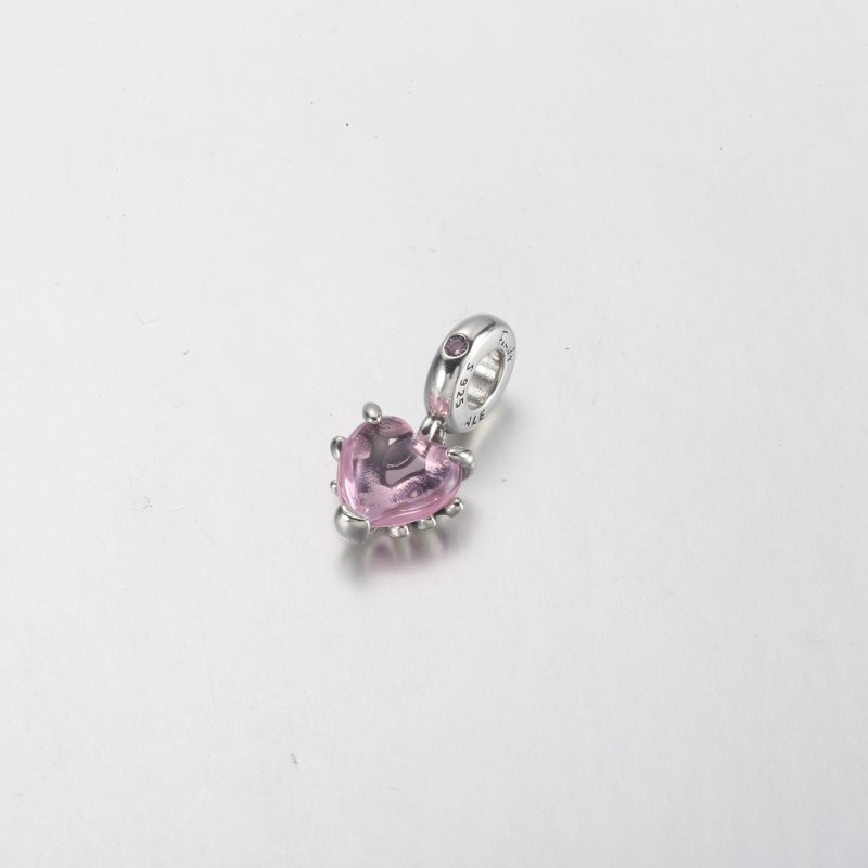 (kuva) PANDORA Pink Family Tree & Heart Dangle Charm - 792654C01 - Näytä 3