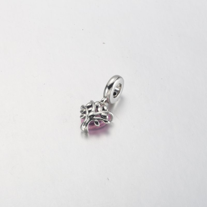 (kuva) PANDORA Pink Family Tree & Heart Dangle Charm - 792654C01 - Näytä 4