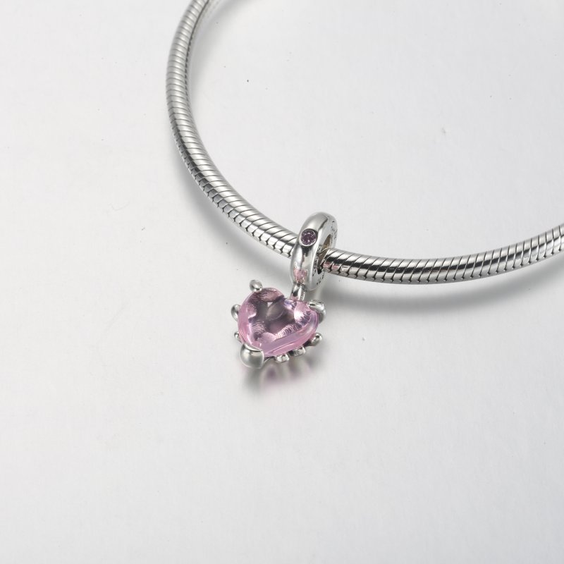 (kuva) PANDORA Pink Family Tree & Heart Dangle Charm - 792654C01 - Näytä 5