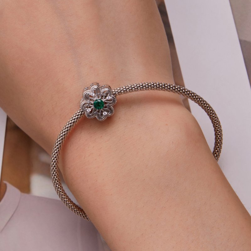 (kuva) Pandora Style 4 Leaf Clover Charm - BSC759 - Näytä 6
