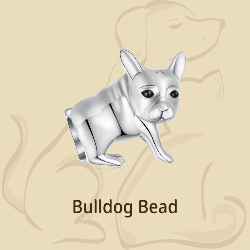 (kuva) Pandora-tyylinen Bulldog-riipus - BSC796 - Näytä 4