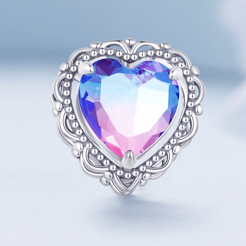 (kuva) Pandora Style Forever my love Väriliusku Sydän Charm - BSC830 - Näytä 2