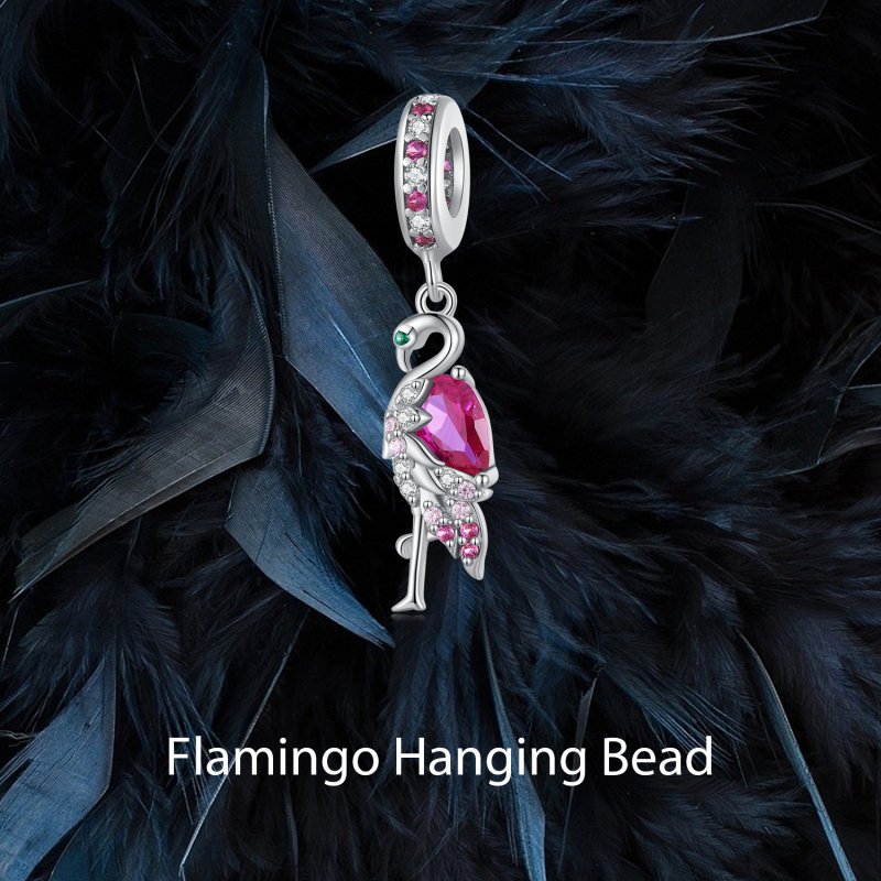 (kuva) Pandora-tyylinen Flamingo Ripustin - BSC833 - Näytä 6