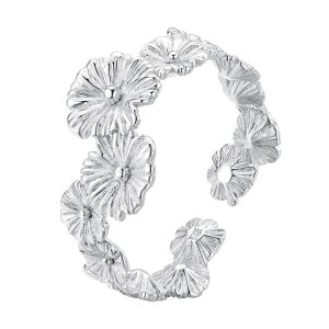 (kuva) Pandora Style Classic Daisy Flower Band Open Ring - BSR382