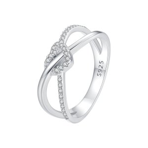 (kuva) Pandora-tyylinen Love Knot -sormus - BSR464