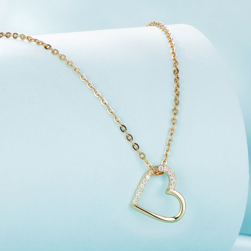 (kuva) Pandora Style 14K Sydän Kaulakoru - SCN347-B - Näytä 3