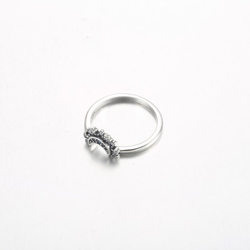 (kuva) Pandora Celestial Blue Sparkling Moon Ring - 192675C01 - Näytä 3