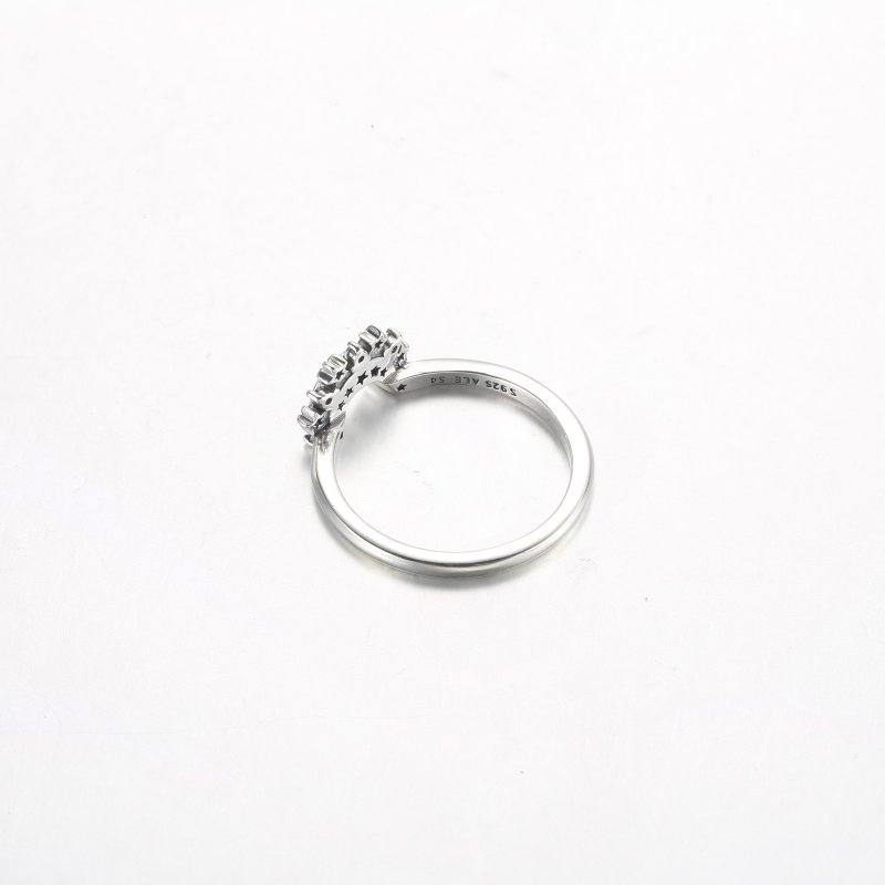 (kuva) Pandora Celestial Blue Sparkling Moon Ring - 192675C01 - Näytä 4