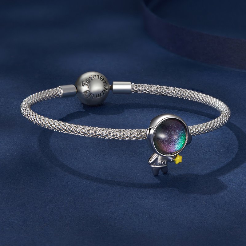 (kuva) Pandora-tyylinen Astronautti Tähti Charm - BSC793 - Näytä 5