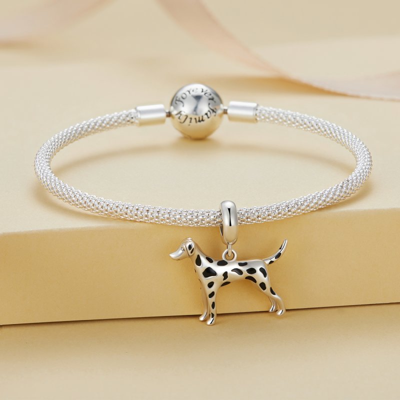 (kuva) Pandora-tyylinen Dalmatian-riipus - BSC798 - Näytä 2