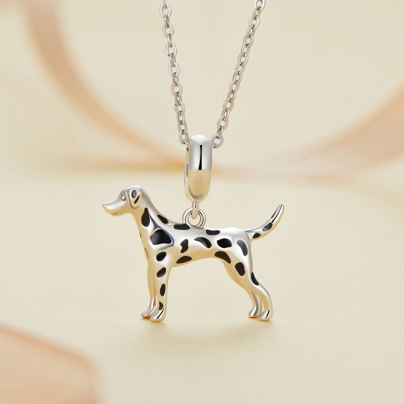 (kuva) Pandora-tyylinen Dalmatian-riipus - BSC798 - Näytä 3