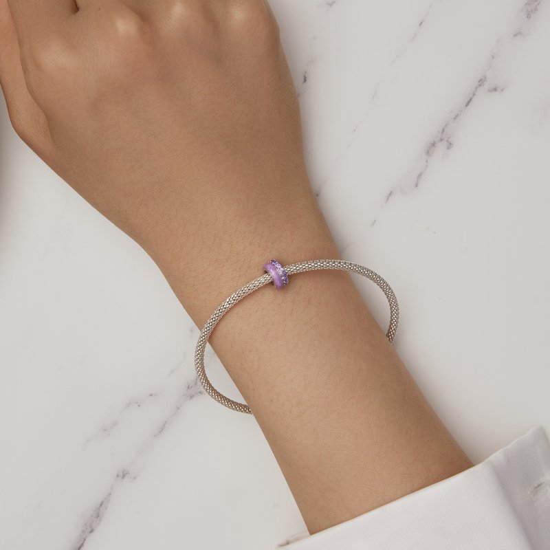 (kuva) Pandora-tyylinen violetti kaksikerroksinen silikoniväliosa - BSC883-VT - Näytä 6