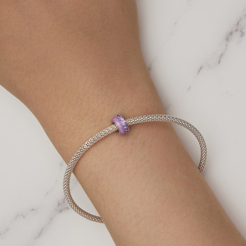 (kuva) Pandora-tyylinen violetti kaksikerroksinen silikoniväliosa - BSC883-VT - Näytä 7