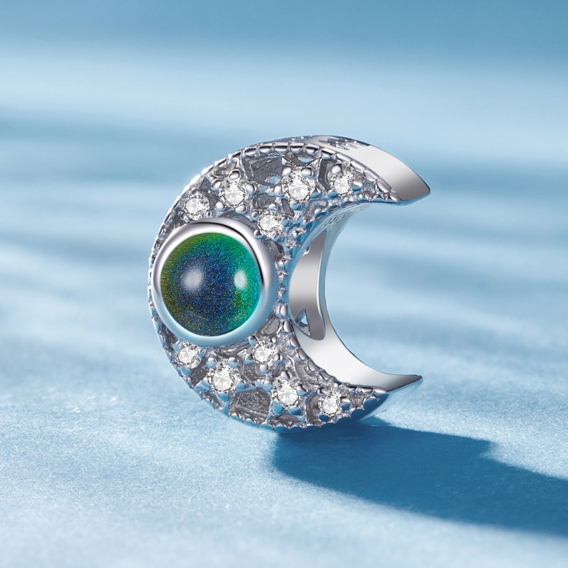 (kuva) Pandora-tyylinen Thermosmell Moon Charm - BSC902 - Näytä 3