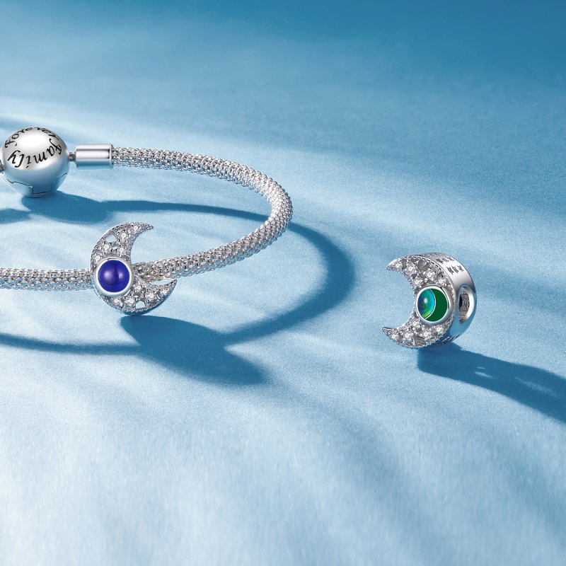 (kuva) Pandora-tyylinen Thermosmell Moon Charm - BSC902 - Näytä 5